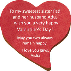 Let's see some love! Send your loved one a Valentine's message.