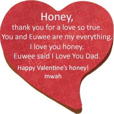 Let's see some love! Send your loved one a Valentine's message.