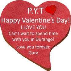 Let's see some love! Send your loved one a Valentine's message.