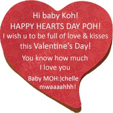 Let's see some love! Send your loved one a Valentine's message.