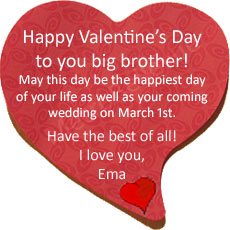 Let's see some love! Send your loved one a Valentine's message.