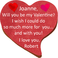Let's see some love! Send your loved one a Valentine's message.