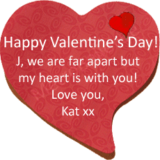Let's see some love! Send your loved one a Valentine's message.