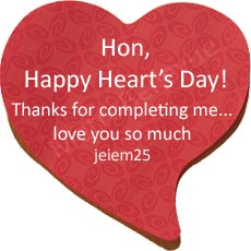 Let's see some love! Send your loved one a Valentine's message.