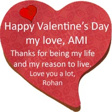 Let's see some love! Send your loved one a Valentine's message.