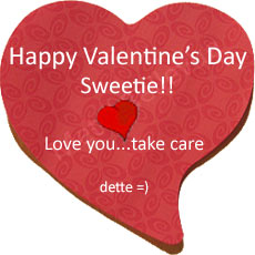 Let's see some love! Send your loved one a Valentine's message.