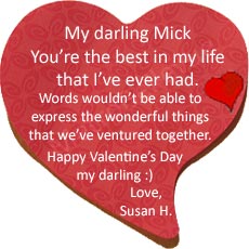 Let's see some love! Send your loved one a Valentine's message.