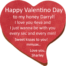 Let's see some love! Send your loved one a Valentine's message.