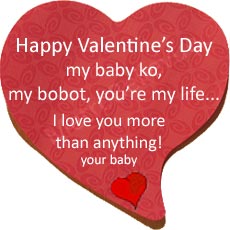 Let's see some love! Send your loved one a Valentine's message.