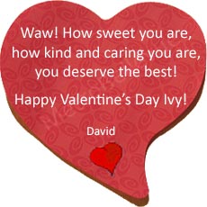 Let's see some love! Send your loved one a Valentine's message.
