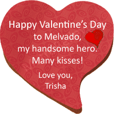 Let's see some love! Send your loved one a Valentine's message.